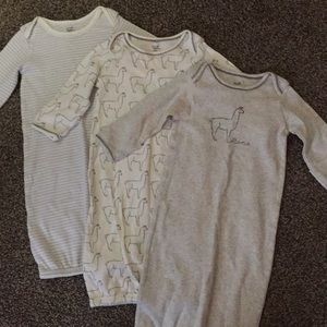❤️ Set of 3 Baby Gowns / Organic